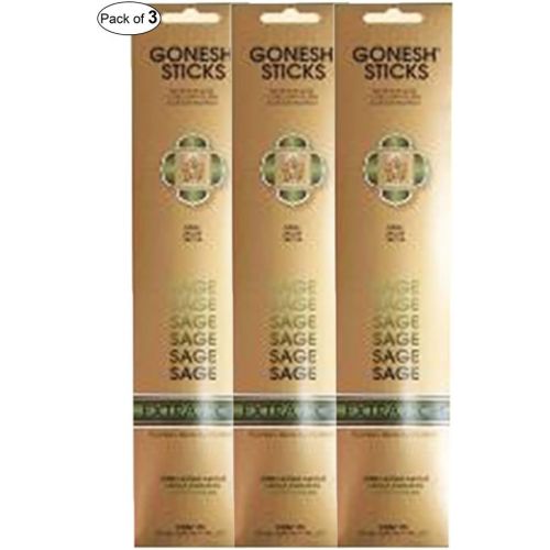  인센스스틱 Gonesh Incense Extra Rich- Sage (20 Sticks in 1 Pack) (Pack of 3)