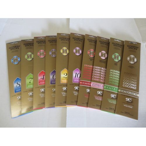  인센스스틱 Gonesh Incense Sticks Variety Value Pack 10packs(200sticks Total)