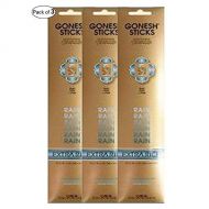 인센스스틱 Gonesh Incense Extra Rich- Rain (20 Sticks in 1 Pack) (Pack of 3)