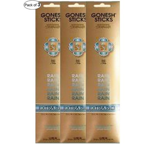  인센스스틱 Gonesh Incense Extra Rich- Rain (20 Sticks in 1 Pack) (Pack of 3)