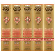 인센스스틱 Gonesh Incense Sticks Extra Rich Collection - Strawberry 5 Packs (100 Total)