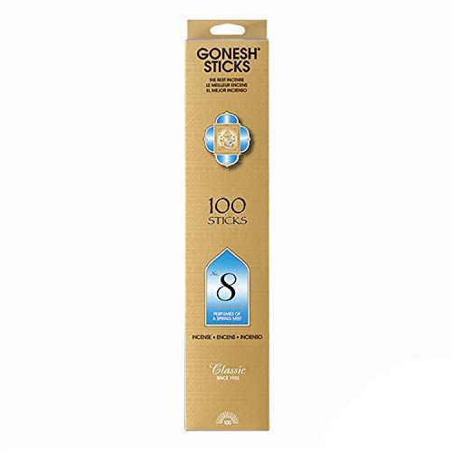  인센스스틱 #8 ? 100 STICK PACK ? Classic Incense by GONESH - G08100 , Gold