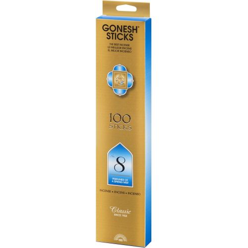  인센스스틱 #8 ? 100 STICK PACK ? Classic Incense by GONESH - G08100 , Gold