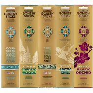 인센스스틱 Gonesh Extra Rich Collection Incense Gonesh Incense Extra Rich Collection Variety Pack, 5 Packs, 20 Sticks Each