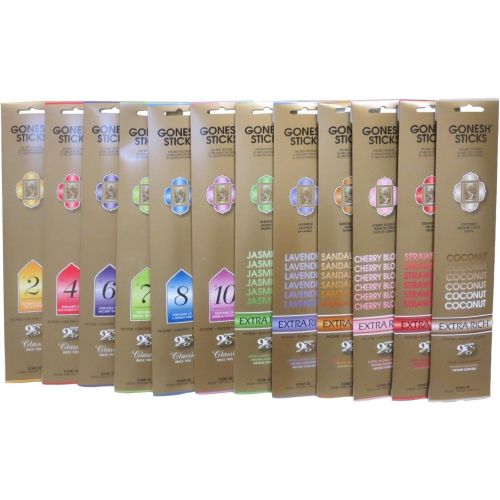  인센스스틱 Gonesh Incense Sticks, 12 Variety, 20 Sticks