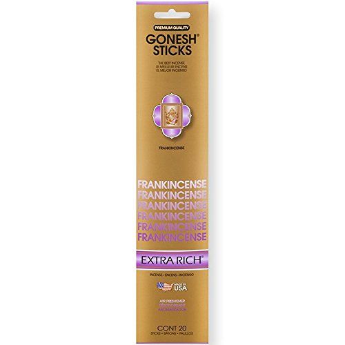  인센스스틱 Gonesh Frankincense Incense Gonesh Incense Sticks Extra Rich Collection Bulk - Frankincense 12 Packs (240 Total)