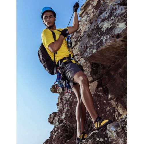  [아마존베스트]Gonex Rock Climbing Harness, Tree Climbing Rope Adjustable Mountaineering Rappelling Safe Seat Belts for Men Women