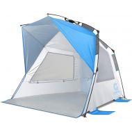 Gonex Pop Up Tent, Portable 3-4 Person Family Beach Tent for Ideal Easy Set Up with Storage Bag 3 Ventilating Mesh Windows , UPF 50+ Sunproof Glass Fiber Tent Pole, Fit for Festiva