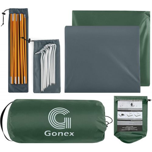  Gonex Lightweight 2/4 Person Camping Tent, Waterproof Backpacking Tent, Double Layer Dome Tent with Aluminum Poles, Easy Set-Up