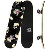 Gonex Complete Skateboard for Teens Adults Beginner, 31 X 8 Inch Standard Skateboard for Boys Girls Kids with 9 Layer Maple Deck Double Kick Deck Concave