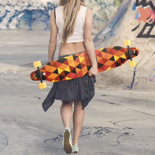  Gonex Longboard Skateboard, 42 Inch Drop Through Long Board Complete 9 Ply Maple Cruiser Carver for Girls Boys Teens Adults Beginners