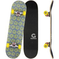 Gonex Standard Skateboard for Kids Teens Adults Beginners, 31 x 8 Inch Double Kick Concave Complete Skate Board for Boys Girls with 9 Layer Maple Deck