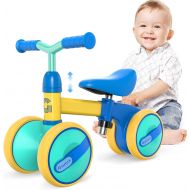 Gonex Baby Balance Bike 12-36 Month - Riding Toys for 2 Year Old Boys Girls, Cute Toddler Bike Adjustable Seat & No Pedal, Perfect First Birthday Gifts