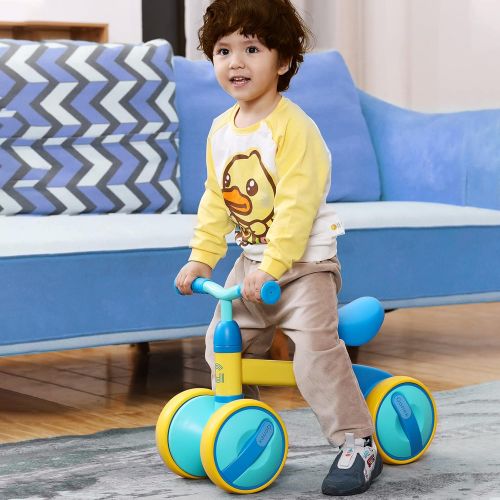  Gonex Baby Balance Bike 12-36 Month - Riding Toys for 2 Year Old Boys Girls, Cute Toddler Bike Adjustable Seat & No Pedal, Perfect First Birthday Gifts