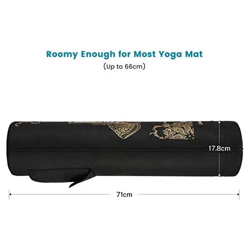 [아마존베스트]Gonex Yoga Bag, Yoga Mat Bag, Full Zip, Robust Waterproof Yoga Mat Carry Bag with Adjustable Shoulder Strap