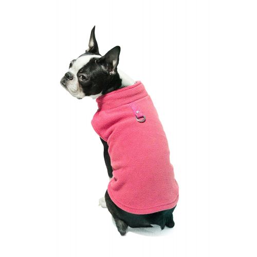  Gooby - Fleece Vest, Small Dog Pullover Fleece Jacket with Leash Ring