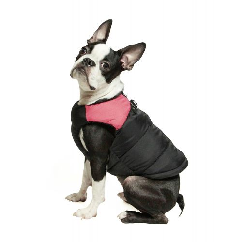  Gooby - Padded Vest, Dog Jacket Coat Sweater with Zipper Closure and Leash Ring