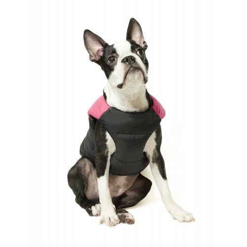  Gooby - Padded Vest, Dog Jacket Coat Sweater with Zipper Closure and Leash Ring