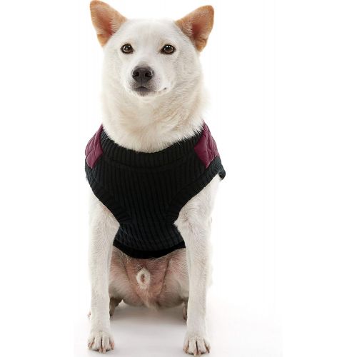  Gooby - Fashion Vest, Small Dog Sweater Bomber Jacket Coat with Stretchable Chest