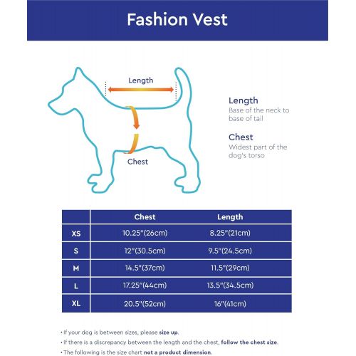  Gooby - Fashion Vest, Small Dog Sweater Bomber Jacket Coat with Stretchable Chest