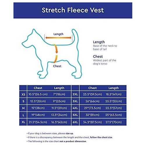  Gooby - Stretch Fleece Vest, Pullover Fleece Vest Jacket Sweater for Dogs