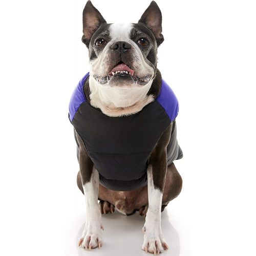  Gooby - Padded Vest, Dog Jacket Coat Sweater with Zipper Closure and Leash Ring