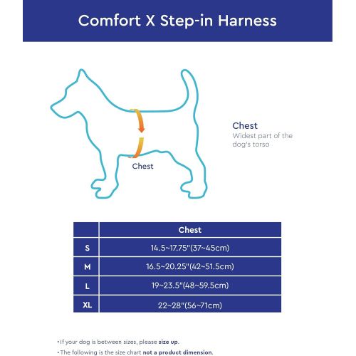  Gooby - Comfort X Step-in Harness, Small Dog Harness with Patented Choke Free X Frame