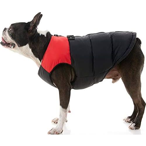  Gooby - Padded Vest, Dog Jacket Coat Sweater with Zipper Closure and Leash Ring