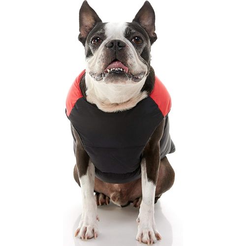  Gooby - Padded Vest, Dog Jacket Coat Sweater with Zipper Closure and Leash Ring