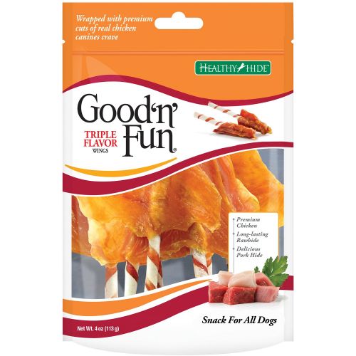  Healthy Hide Good N Fun Triple Flavor Wings For Dogs