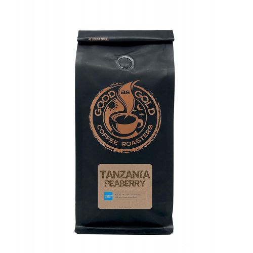  Tanzania Peaberry Coffee - Good As Gold Coffee Roasters - 12oz Whole Bean