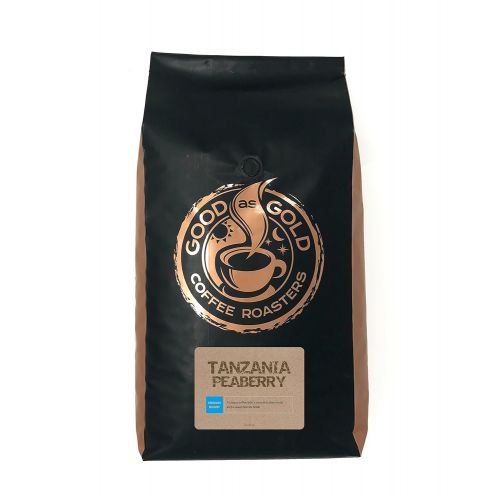  Tanzania Peaberry Coffee - Good As Gold Coffee Roasters - 5lb Whole Bean