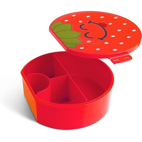  Good Banana Strawberry Kids Children’s Lunch Box - Leak-Proof, 4-Compartment Bento-Style Kids Lunch Box - Ideal Portion Sizes for Ages 3 to 7 - BPA-Free, Food-Safe Materials (Strawberry)