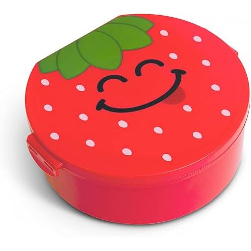  Good Banana Strawberry Kids Children’s Lunch Box - Leak-Proof, 4-Compartment Bento-Style Kids Lunch Box - Ideal Portion Sizes for Ages 3 to 7 - BPA-Free, Food-Safe Materials (Strawberry)