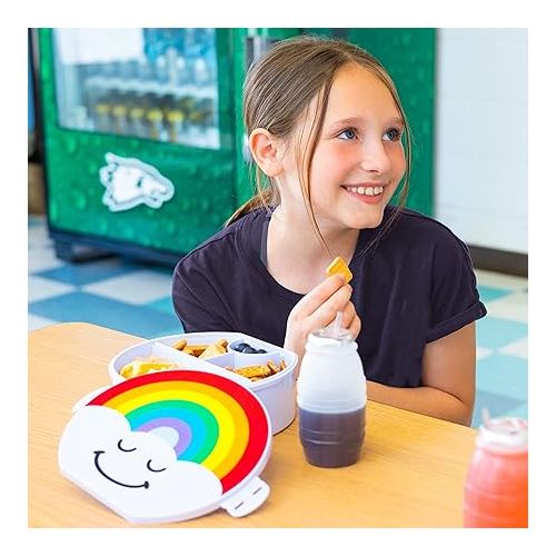  Good Banana Rainbow Kids Children’s Lunch Box - Leak-Proof, 4-Compartment Bento-Style Kids Lunch Box - Ideal Portion Sizes for Ages 3 to 7 - BPA-Free, Food-Safe Materials (Rainbow)