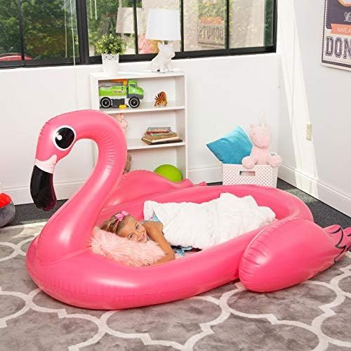  [아마존베스트]Good Banana Dream Floaties - Kids Inflatable Sleepover Bed, Toddler Travel Bed, Portable Kids Air Mattress, Blow Up Airbed with Electric Pump for Kids, Toddler, Camping, Traveling