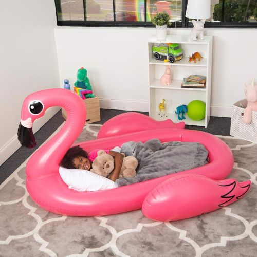  [아마존베스트]Good Banana Dream Floaties - Kids Inflatable Sleepover Bed, Toddler Travel Bed, Portable Kids Air Mattress, Blow Up Airbed with Electric Pump for Kids, Toddler, Camping, Traveling
