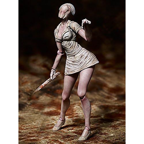 굿스마일 Good Smile Silent Hill 2: Bubble Head Nurse Figma Action Figure, White and Tan