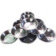 [아마존베스트]GoodDayLiving 10-Piece Stainless Steel 3.4inches Small Seasoning Dishes Dipping Bowls Sauce Dishes Appetizer Plates Tea Bag Holder