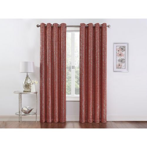  GoodGram 2 Pack Sparkle Chic Thermal Blackout Curtain Panels - Assorted Colors (Grey)