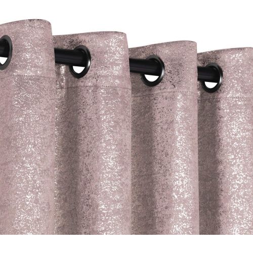  GoodGram 2 Pack Sparkle Chic Thermal Blackout Curtain Panels - Assorted Colors (Grey)