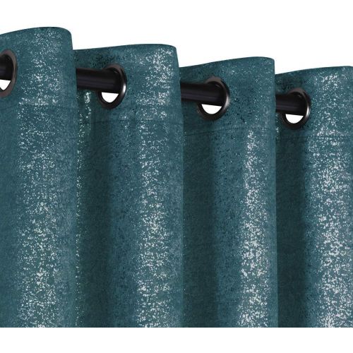  GoodGram 2 Pack Sparkle Chic Thermal Blackout Curtain Panels - Assorted Colors (Grey)