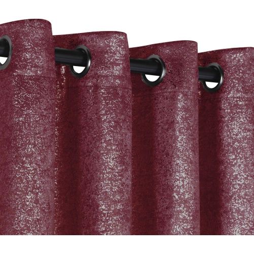  GoodGram 2 Pack Sparkle Chic Thermal Blackout Curtain Panels - Assorted Colors (Grey)