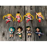 /GoodHappyDay Vintage 90s Sailor moon small figure doll lot of 8
