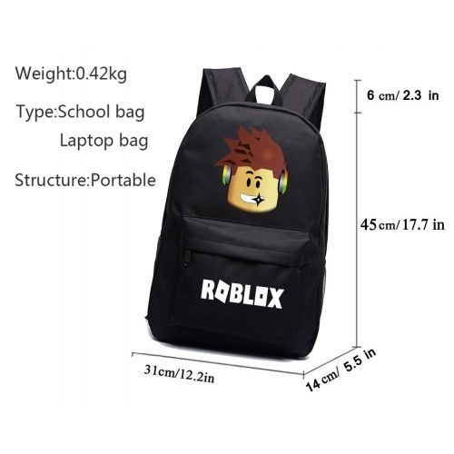  GoodLuck97 Roblox Backpack With Baseball Cap and Knitted Hat, Student Bookbag Laptop Backpack Travel Computer Bag for Boys Girls Kids Teenagers Game Fans Gift (Lingger 4)