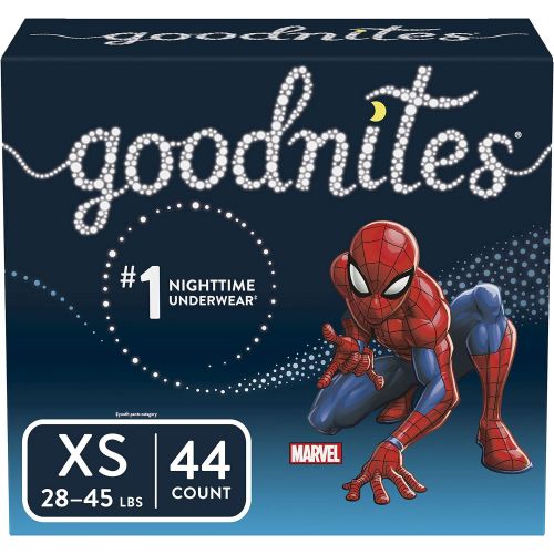  Goodnites Bedwetting Underwear for Boys, X-Small (28-45 lb.), 44 Ct (Packaging May Vary)