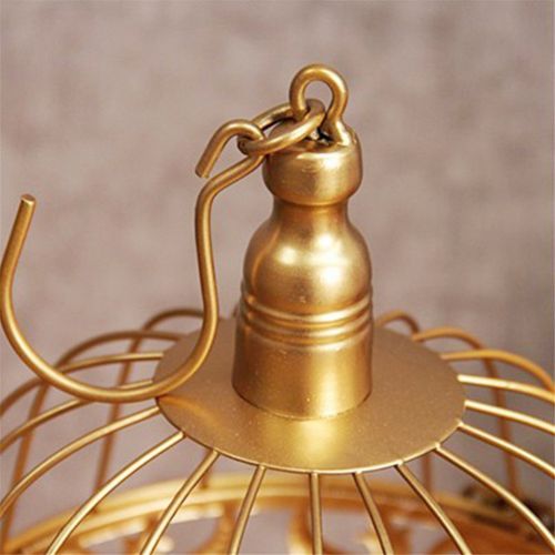  Gooday 12 Pcs/set Golden Cake Stands and Pastry Trays,Metal Birdcage Cupcake Dessert Pedestal/Display/Plate/Stands and Trays with Crystals and Beads,Party Birthday Party Wedding Decoratio