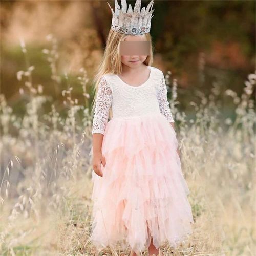  Goodbye Girls Summer Backless Teenage Party Princess Dress Children Costume for Kids Clothes Pink 2-6T