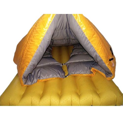  Goodforyou21 Ice Flame 20D Winter Autumn Spring 90% White Duck Down Mummy Sleeping Bag Blanket Mat Quilt Underquilt Hammock Ground Camping,L Size