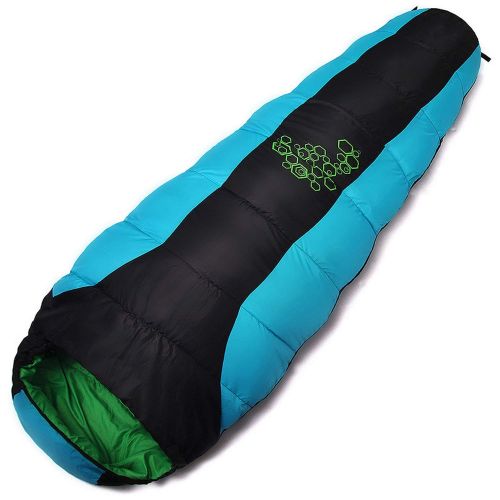  Goodforyou21 Jungle King Thickening Fill Four Holes Cotton Sleeping Bags Outdoor Camping Mountaineering Special Camping Bag Movement,Light Grey